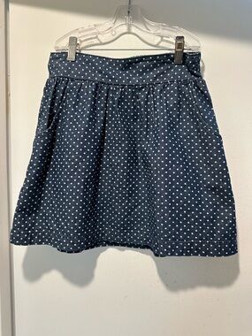 Levi's Navy Blue Polka Dot Skater Skirt